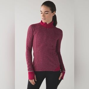 Lululemon | Runderful 1/2 Zip Long Sleeve w/ Cuffins Size 8